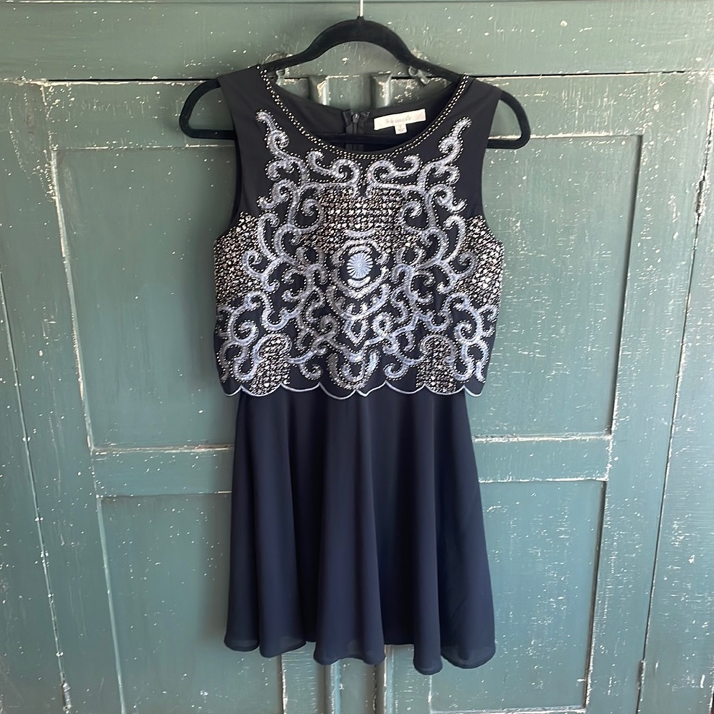 Francesca’s dress with beaded and stitching detail sz S